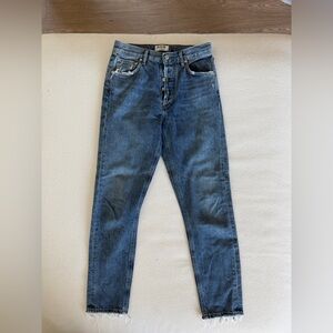 Agolde Jamie Slim Jeans in Classic Blue